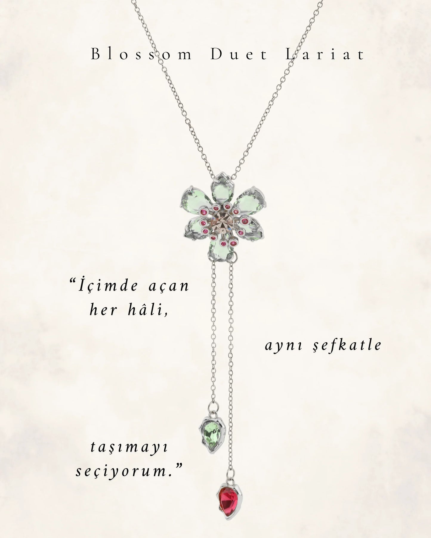 Blossom Duet Lariat Kolye