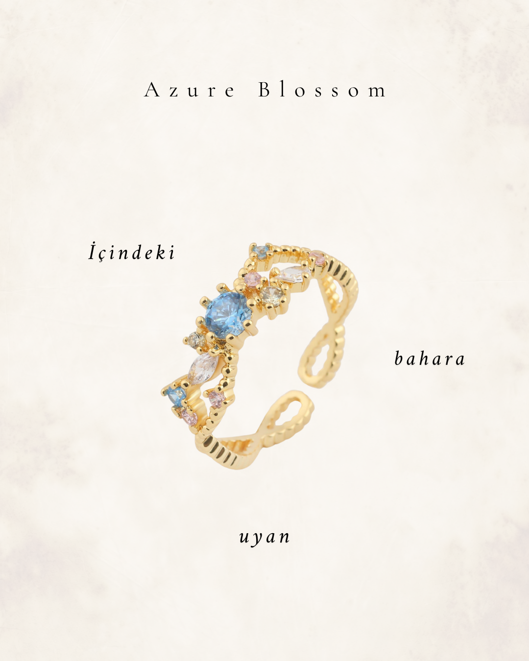 Azure Blossom Yüzük