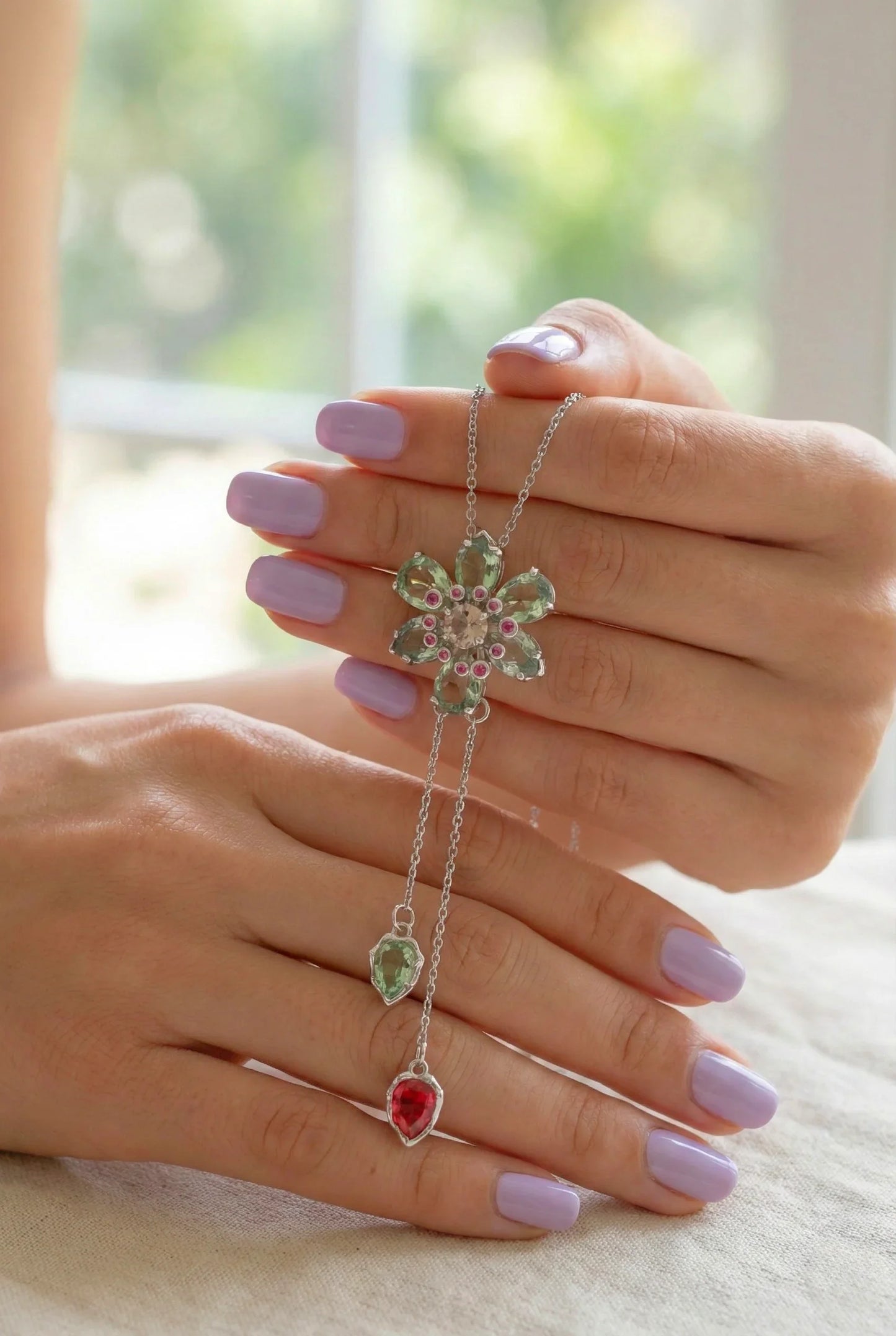 Blossom Duet Lariat Kolye