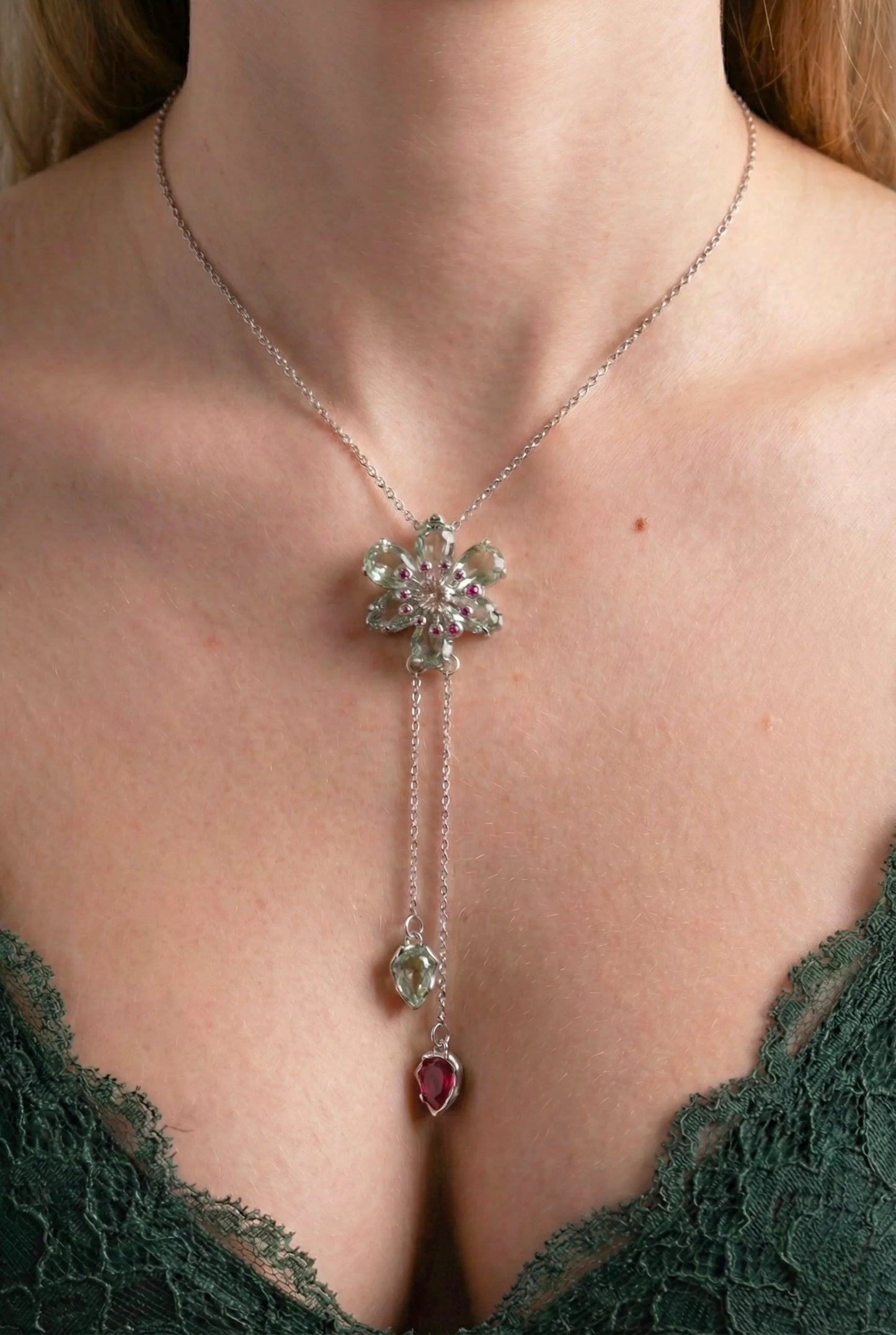 Blossom Duet Lariat Kolye