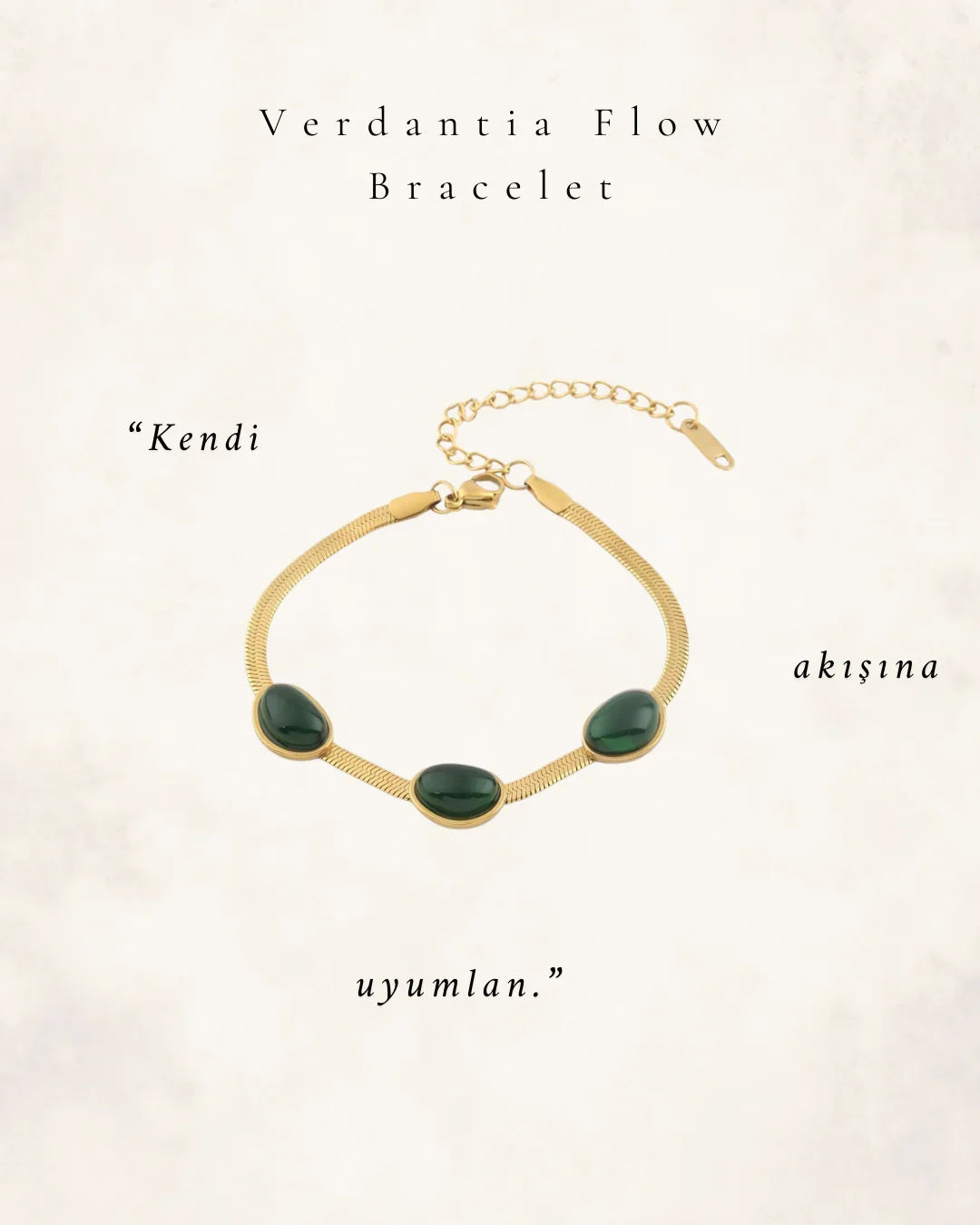 Verdantia Flow Gold Bileklik